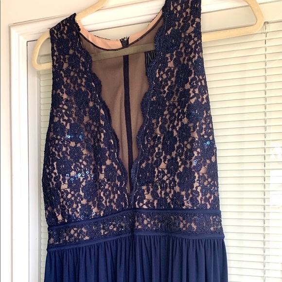 Navy sequin gown - Picture 2 of 3